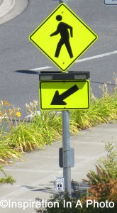 Pedestrian crossing sign